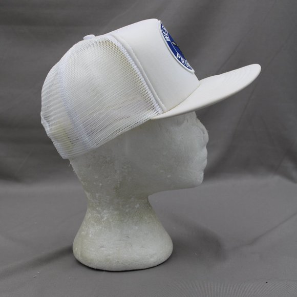 Vintage Trucker Hat - Western Aviation Patched - Adult Snapback - Picture 6 of 8